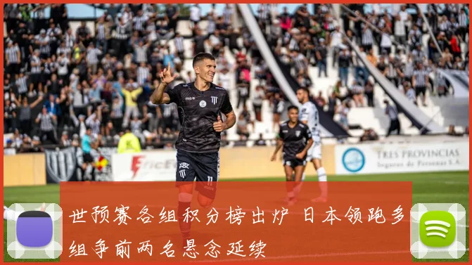 世预赛各组积分榜出炉 日本领跑多组争前两名悬念延续